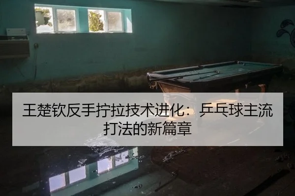 王楚钦反手拧拉技术进化：乒乓球主流打法的新篇章
